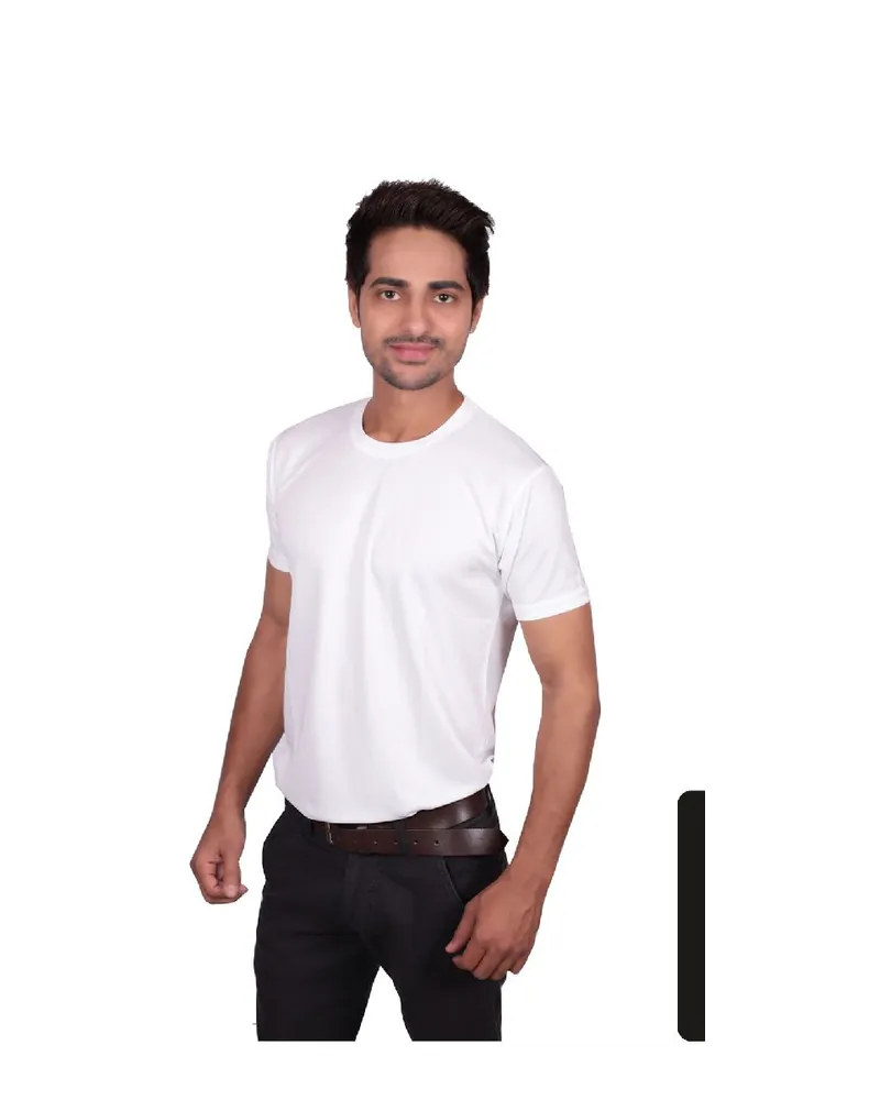 Men's Dry-Fit Round Neck Sports T-Shirt