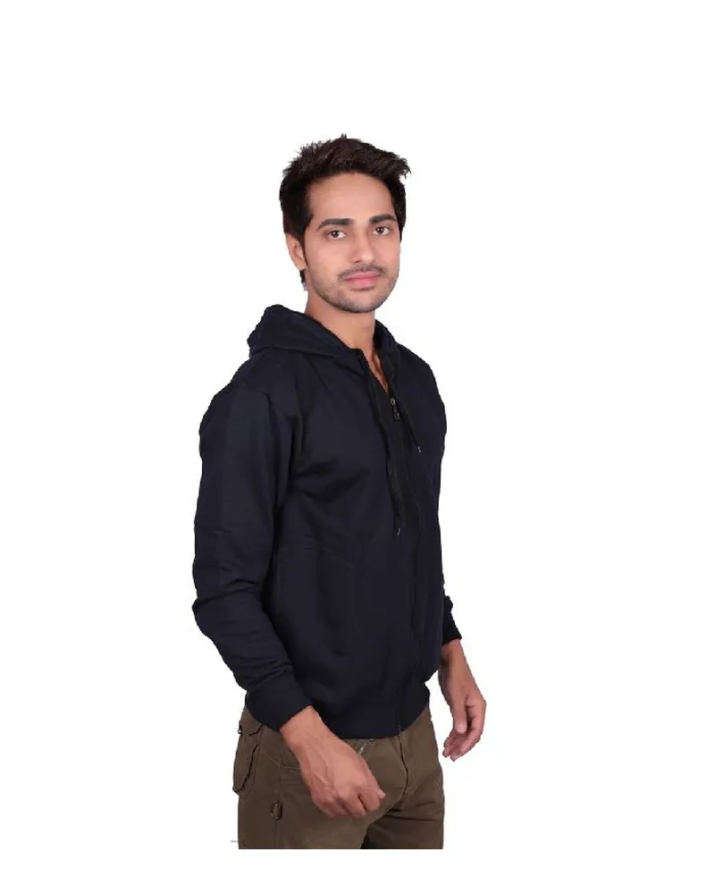 Men's Heavyweight Fleece Full-Zip Hoodie - Side
