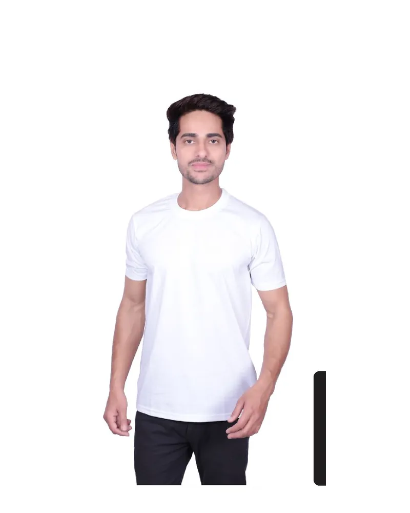 Men's Poly Cotton Round Neck T-Shirt