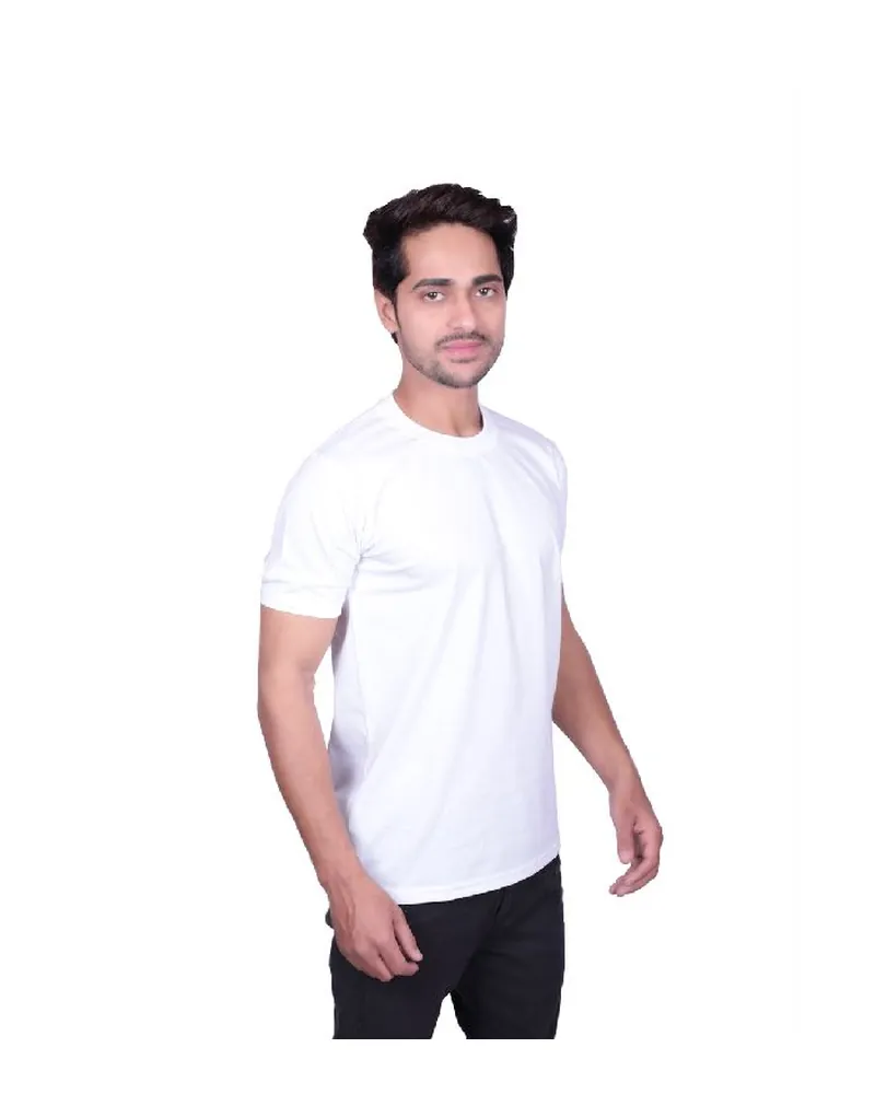 Men's Poly Cotton Round Neck T-Shirt - Side