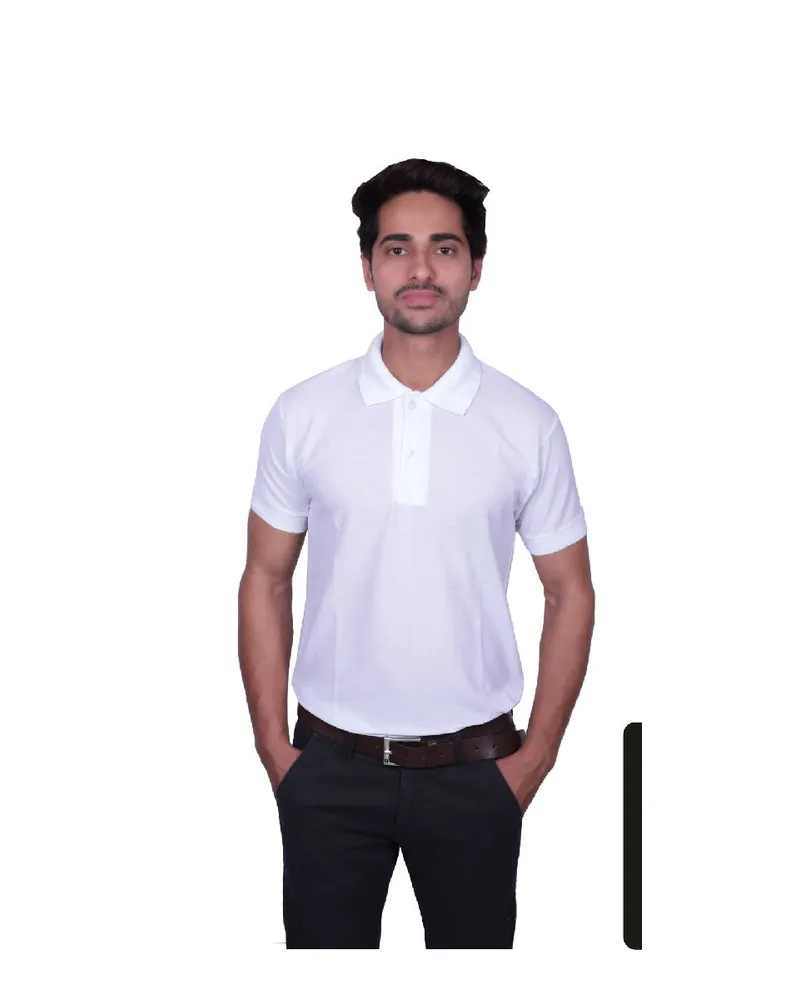 Men's Spun Polyester Polo T-Shirt