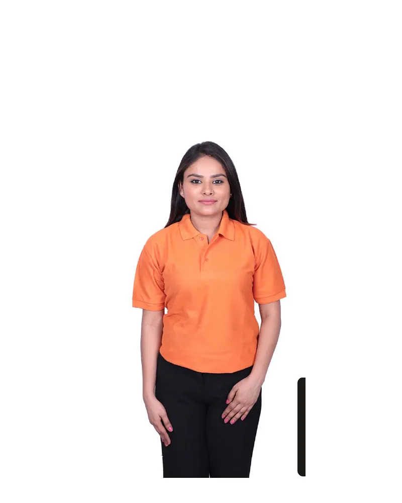 Women's Everyday Spun Polyester Polo T-Shirt