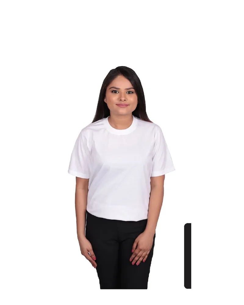 Women's Poly Cotton Round Neck T-Shirt