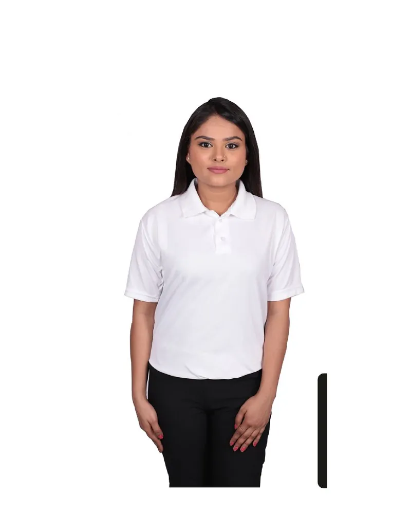 Women's Spun Polyester Polo T-Shirt