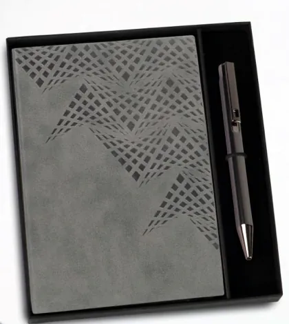 Q196 A5 Notebook with Luster Metal Pen