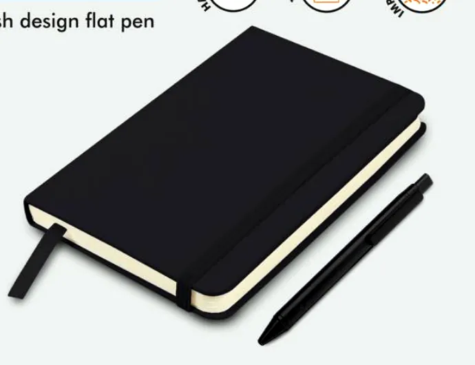 Q131 Classic A5 Notebook & Oval Flat Pen