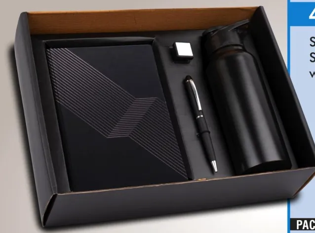 Q51 SS Bottle + Notebook + Mobile Stand Gift Set