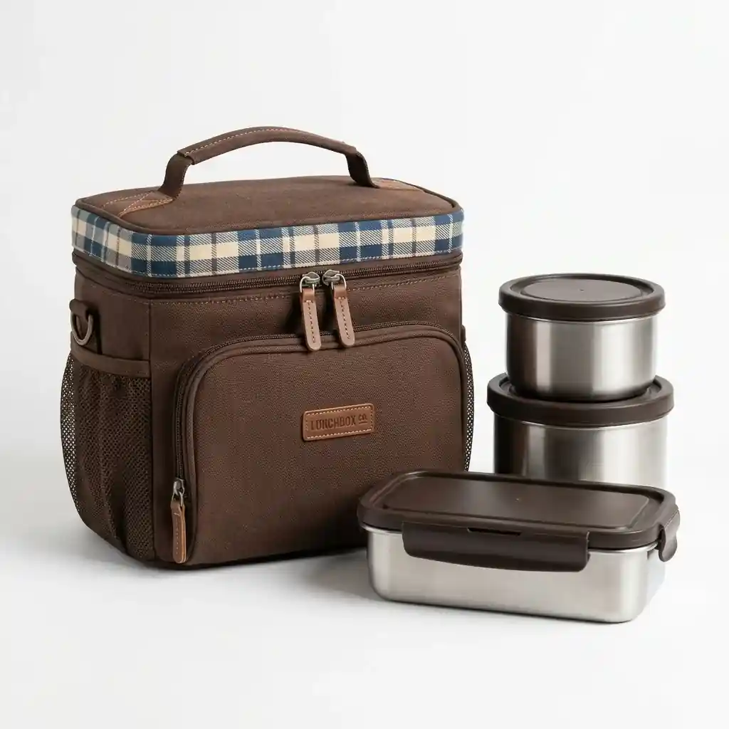 Zippy Lunch Bag with 2 SS ROUND & 1 LONG CONTAINERS