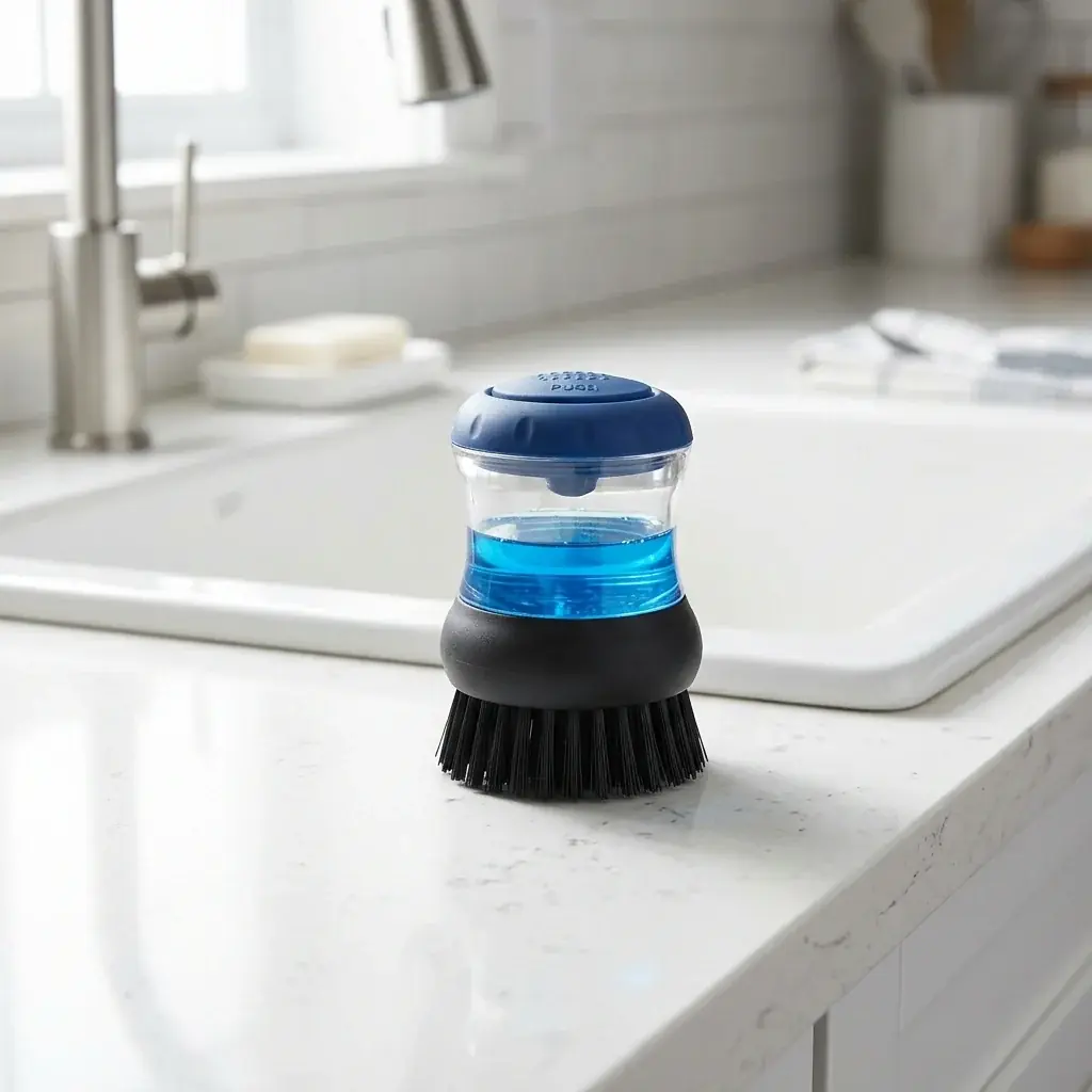 Kitchen Brush WITH DETERGENT HOLDER
